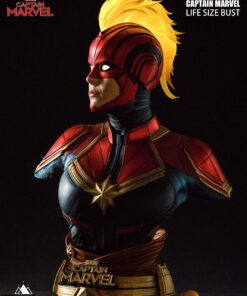 QUEEN STUDIOS Captain Marvel 1:1 Lifesize Bust by Queen Studios