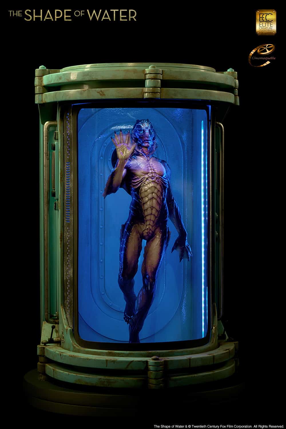 SHAPE OF WATER MAQUETTE - AMPHIBIAN MAN - BY ECC & CINEMAQUETTE