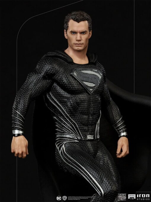 Superman Black Suit Art Scale 1/10 – Zack Snyder’s Justice League By Iron Studios - Image 7