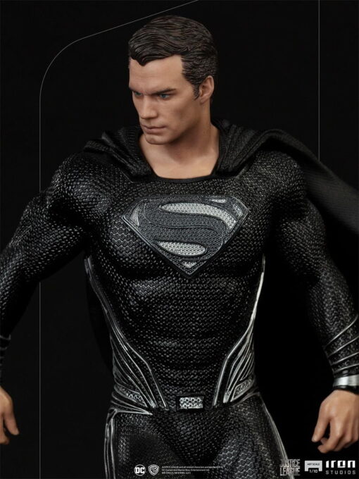 Superman Black Suit Art Scale 1/10 – Zack Snyder’s Justice League By Iron Studios - Image 8