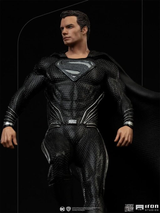 Superman Black Suit Art Scale 1/10 – Zack Snyder’s Justice League By Iron Studios - Image 9