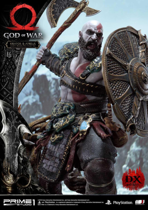 God of War Kratos & Atreus Ivaldi's Deadly Mist Armor Set Deluxe Version By Prime 1 Studios - Image 2