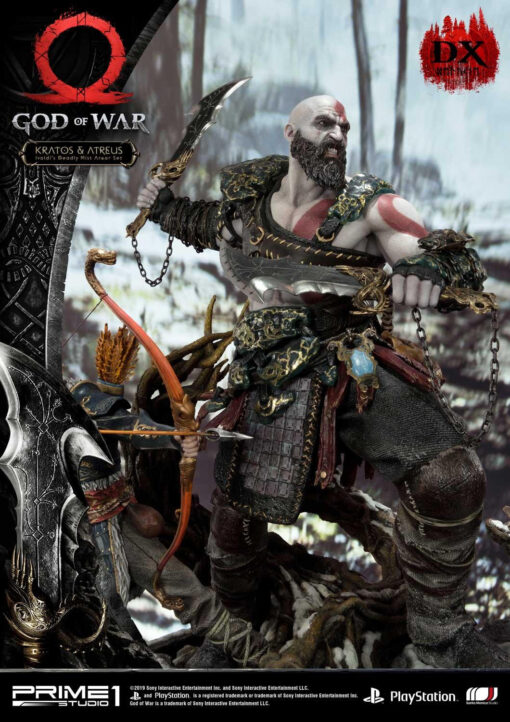 God of War Kratos & Atreus Ivaldi's Deadly Mist Armor Set Deluxe Version By Prime 1 Studios - Image 11