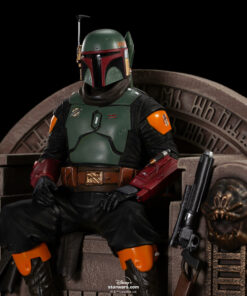 Alternative view of Boba Fett on Throne Deluxe 1:10 Scale Statue by Iron Studios