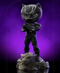 Black Panther Mini Co. Collectible Figure by Iron Studios The Infinity Saga - Toy Art Scale - Image 4