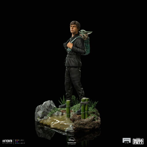 LUKE SKYWALKER AND GROGU TRAINING BOOK OF BOBA FETT 1/10 SCALE STATUE BY IRON STUDIO - Image 11