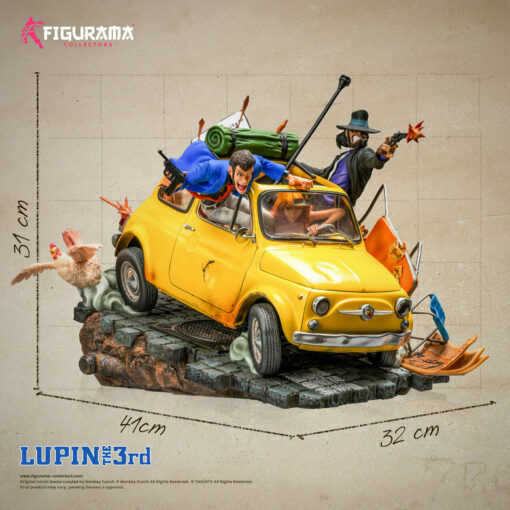 LUPIN THE 3RD - LUPIN, JIGEN, & FUJIKO ELITE DIORAMA STATUE BY FIGURAMA COLLECTORS - Displayed piece - Image 2