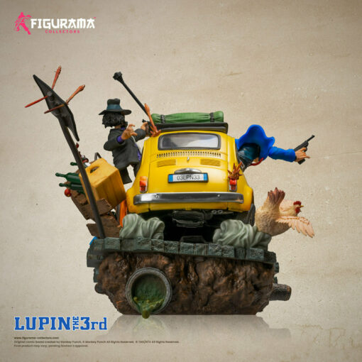 LUPIN THE 3RD - LUPIN, JIGEN, & FUJIKO ELITE DIORAMA STATUE BY FIGURAMA COLLECTORS - Displayed piece - Image 6