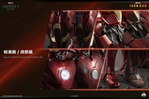 Queen Studios Iron Man Mark 3 1/2 StatueBattle Damaged Edition - Image 17