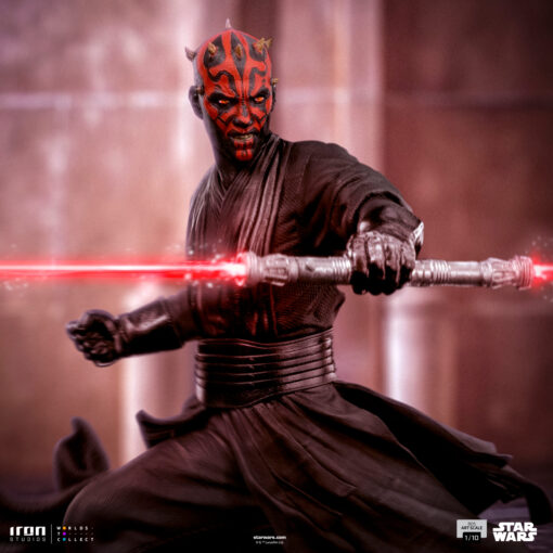 DARTH MAUL STAR WARS 1/10 SCALE STATUE BY IRON STUDIOS - Image 3
