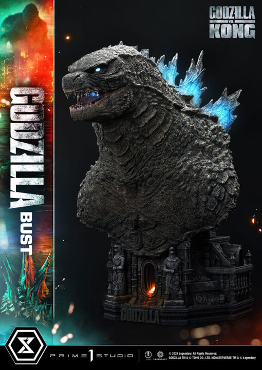 Godzilla vs Kong: Godzilla Bust Bonus Version By Prime 1 Studio