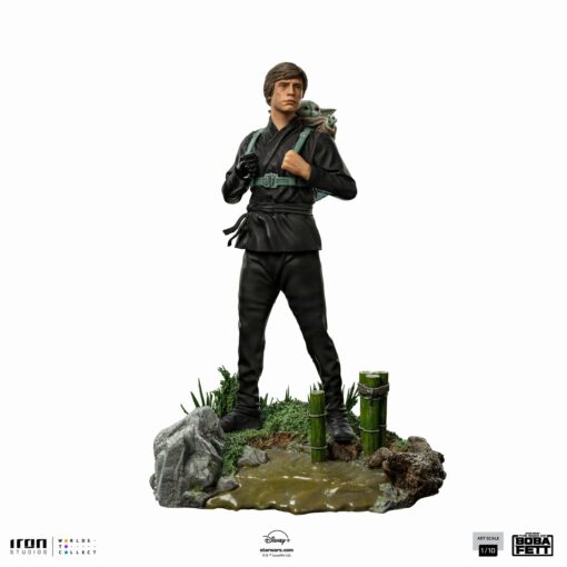 LUKE SKYWALKER AND GROGU TRAINING BOOK OF BOBA FETT 1/10 SCALE STATUE BY IRON STUDIO - Image 5