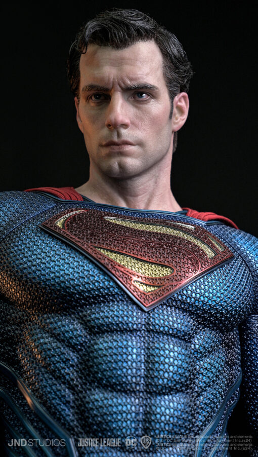 SUPERMAN (HENRY CAVILL) BLUE AND RED SUIT 1/3 SCALE STATUE + BUST BY JND STUDIOS - Image 9