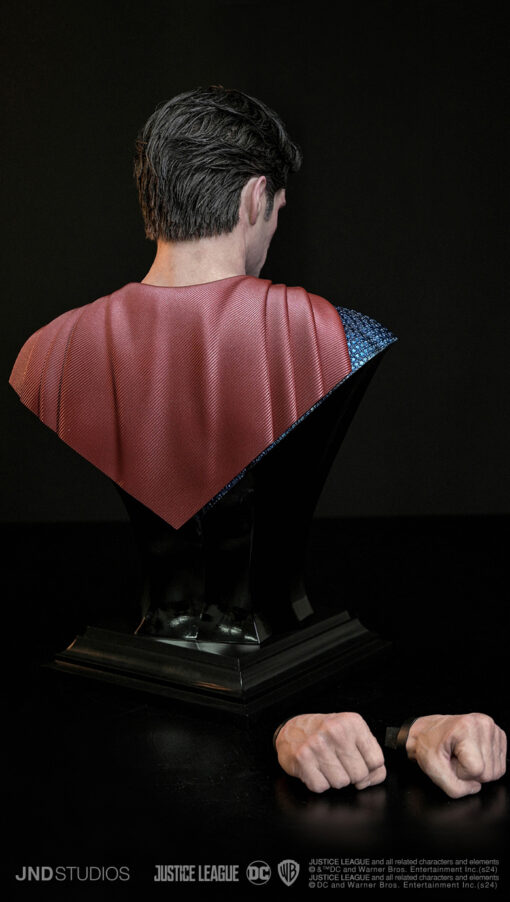 SUPERMAN (HENRY CAVILL) BLUE AND RED SUIT 1/3 SCALE STATUE + BUST BY JND STUDIOS - Image 13