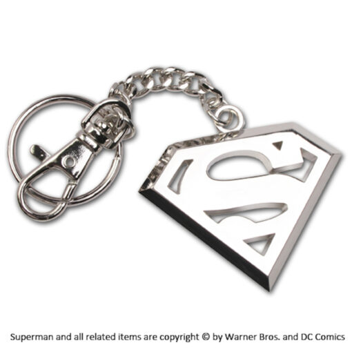Superman 5cm Stainless Steel Logo Keychain - Image 2