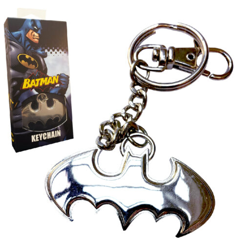 Batman 5.5cm Shaped Logo Keychain Stainless Steel