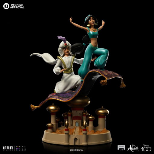 Statue Aladdin and Jasmine - Disney 100TH - Aladdin - Art Scale 1/10 - Iron Studios - Image 3