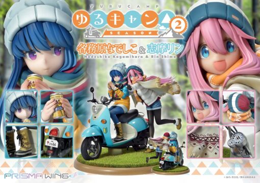 PRISMA WING Laid-Back Camp Nadeshiko Kagamihara & Rin Shima 1/7 Scale Pre-Painted Figure  - Image 8