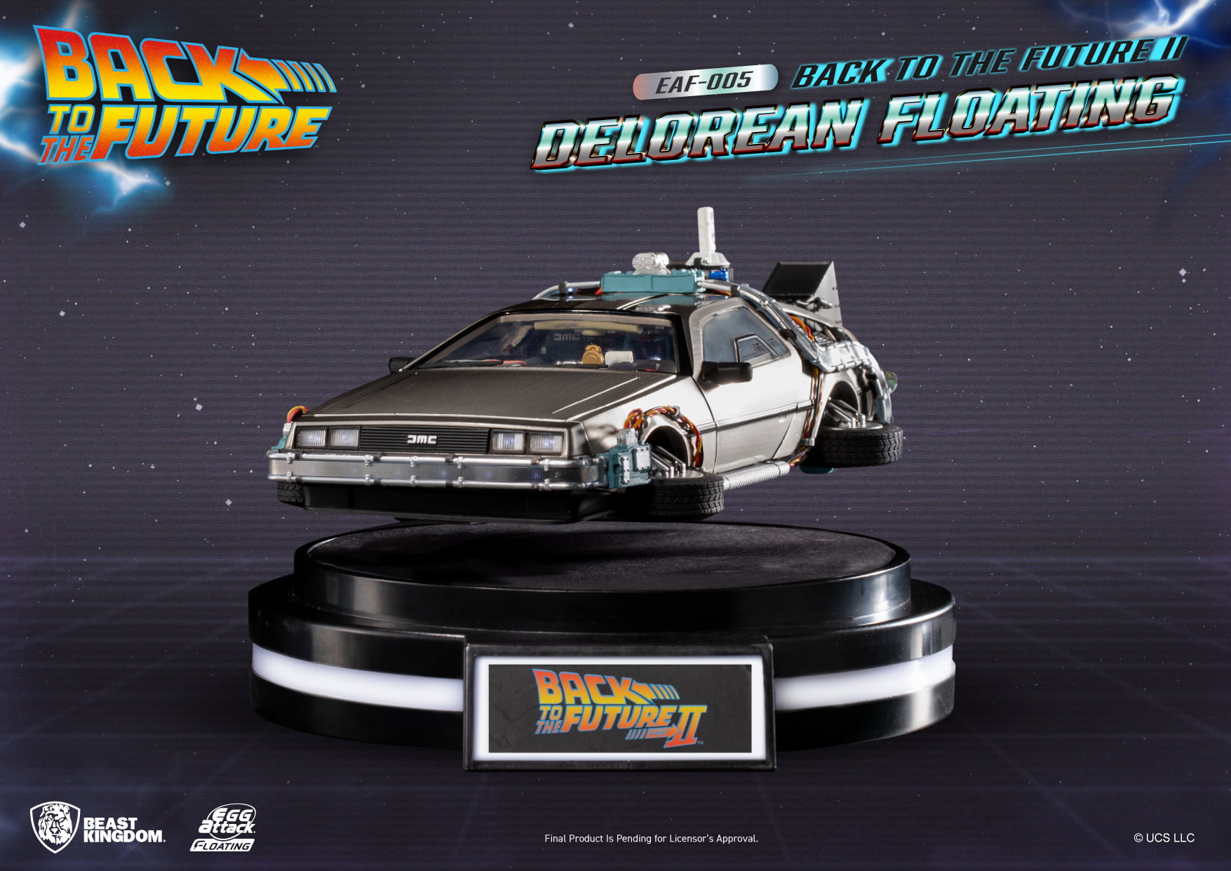 Back to the Future II Delorean Floating By Beast Kingdom - Image 6