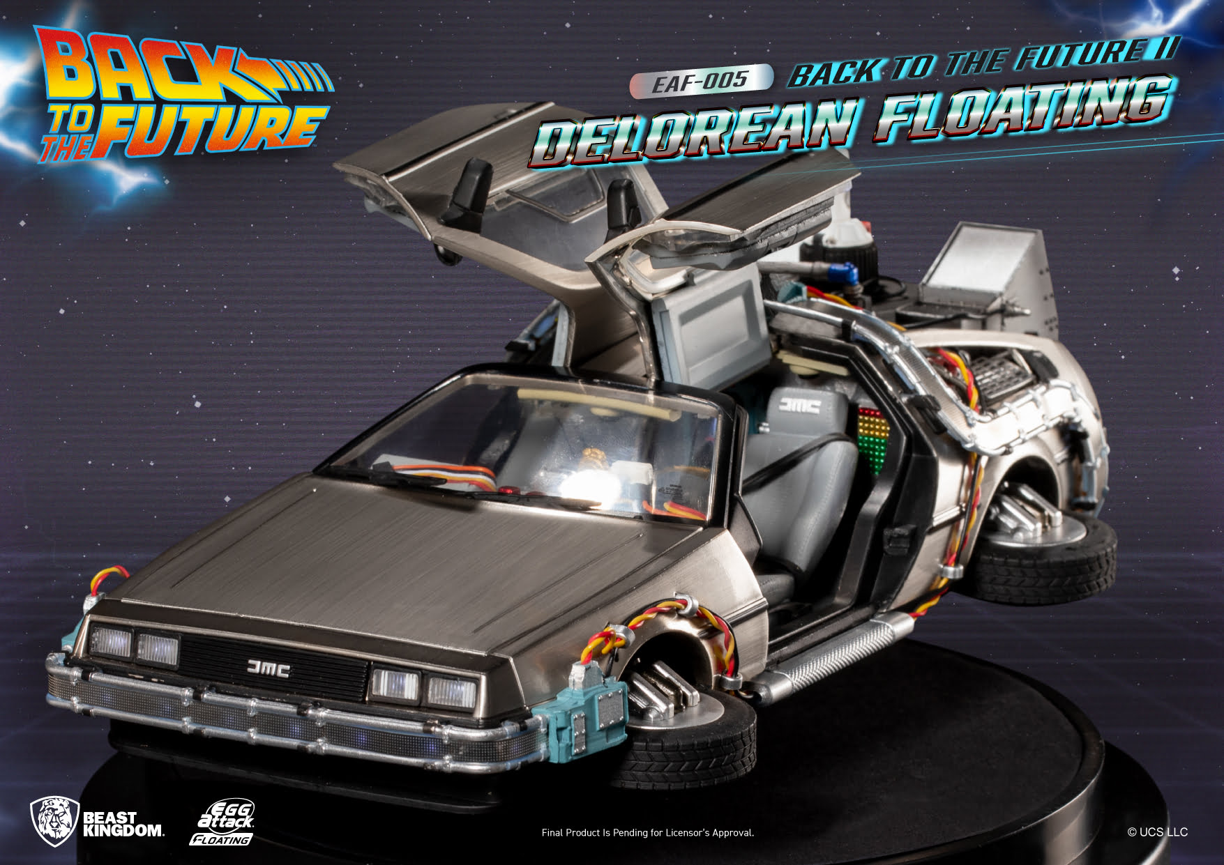 Back to the Future II Delorean Floating By Beast Kingdom - Image 5