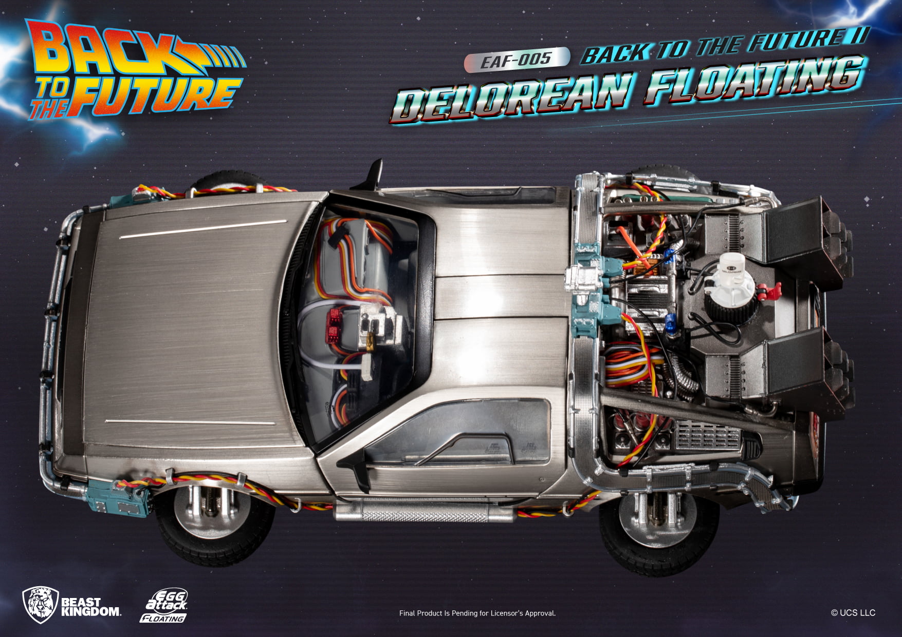 Back to the Future II Delorean Floating By Beast Kingdom - Image 4