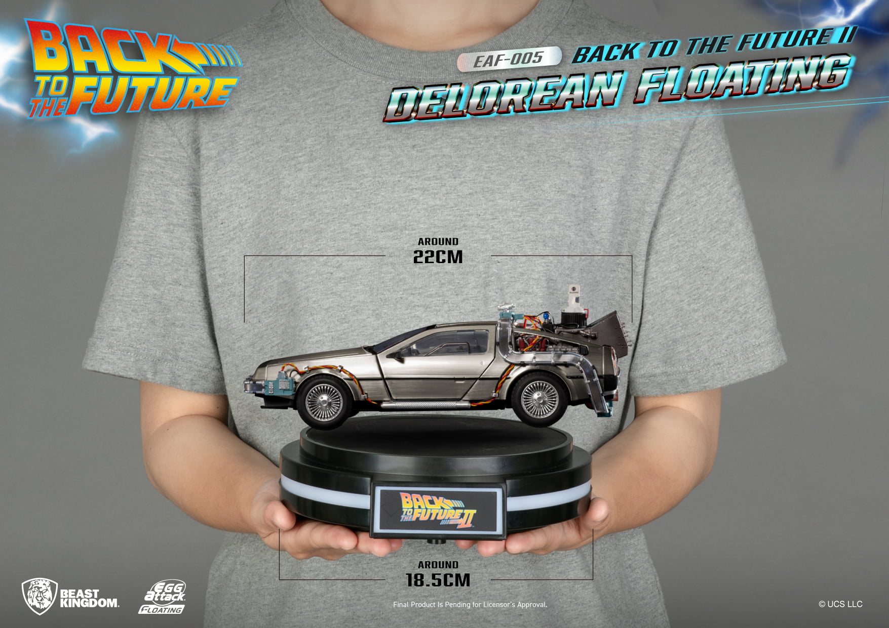 Back to the Future II Delorean Floating By Beast Kingdom - Image 2
