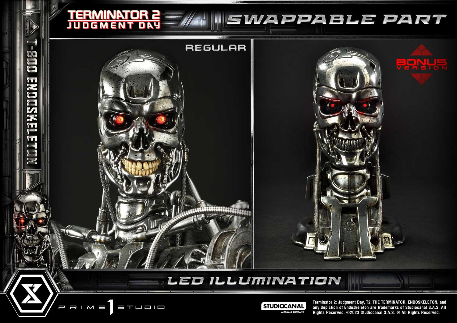 Terminator 2: Judgment Day T-800 Endoskeleton DX Bonus Version By Prime1Studio - Image 4
