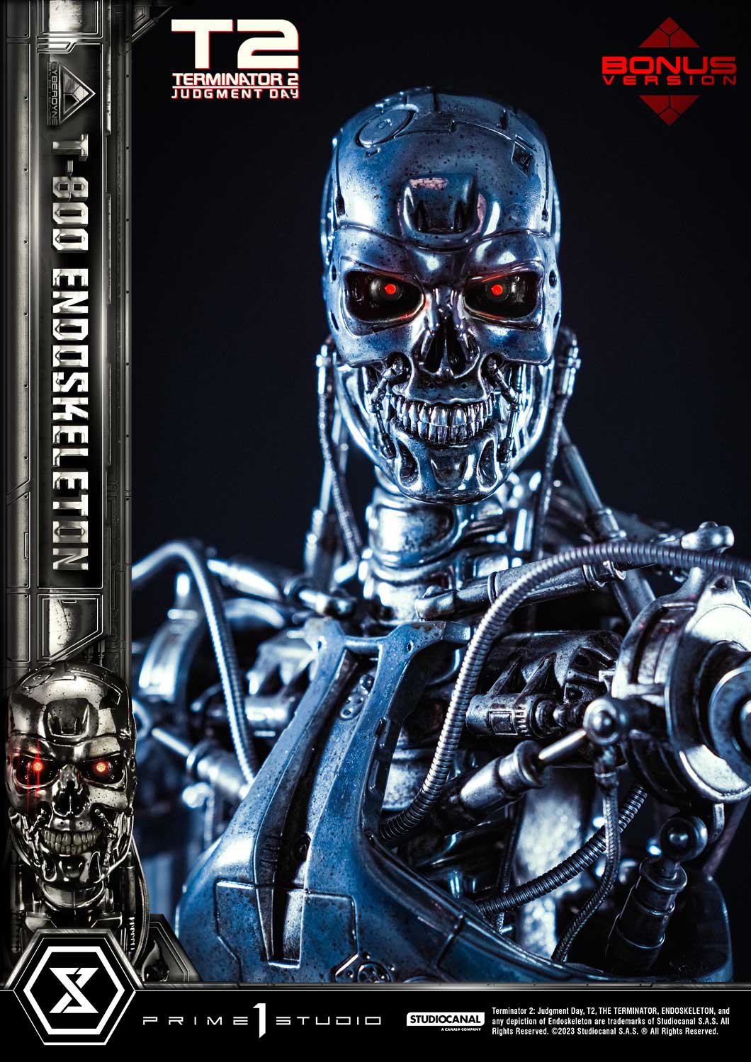 Terminator 2: Judgment Day T-800 Endoskeleton DX Bonus Version By Prime1Studio - Image 2