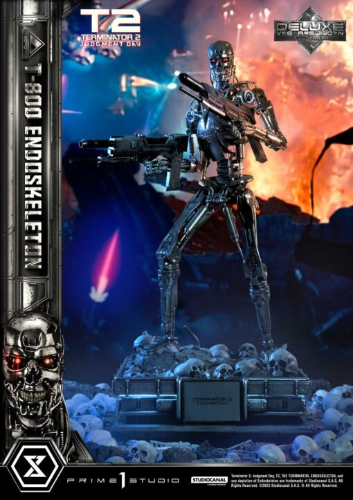 Terminator 2: Judgment Day  T-800 Endoskeleton DX Bonus Version By Prime1Studio - Image 13