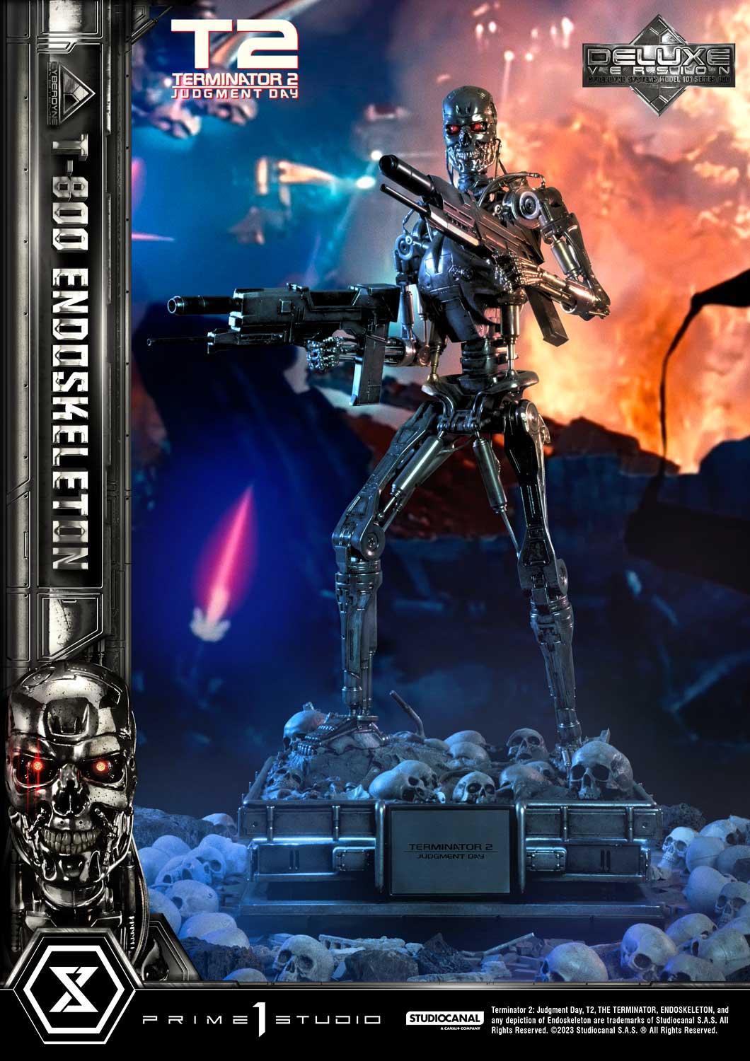 Terminator 2: Judgment Day T-800 Endoskeleton DX Bonus Version By Prime1Studio - Image 13