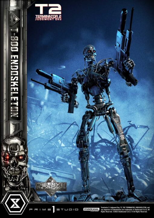 Terminator 2: Judgment Day  T-800 Endoskeleton DX Bonus Version By Prime1Studio - Image 14