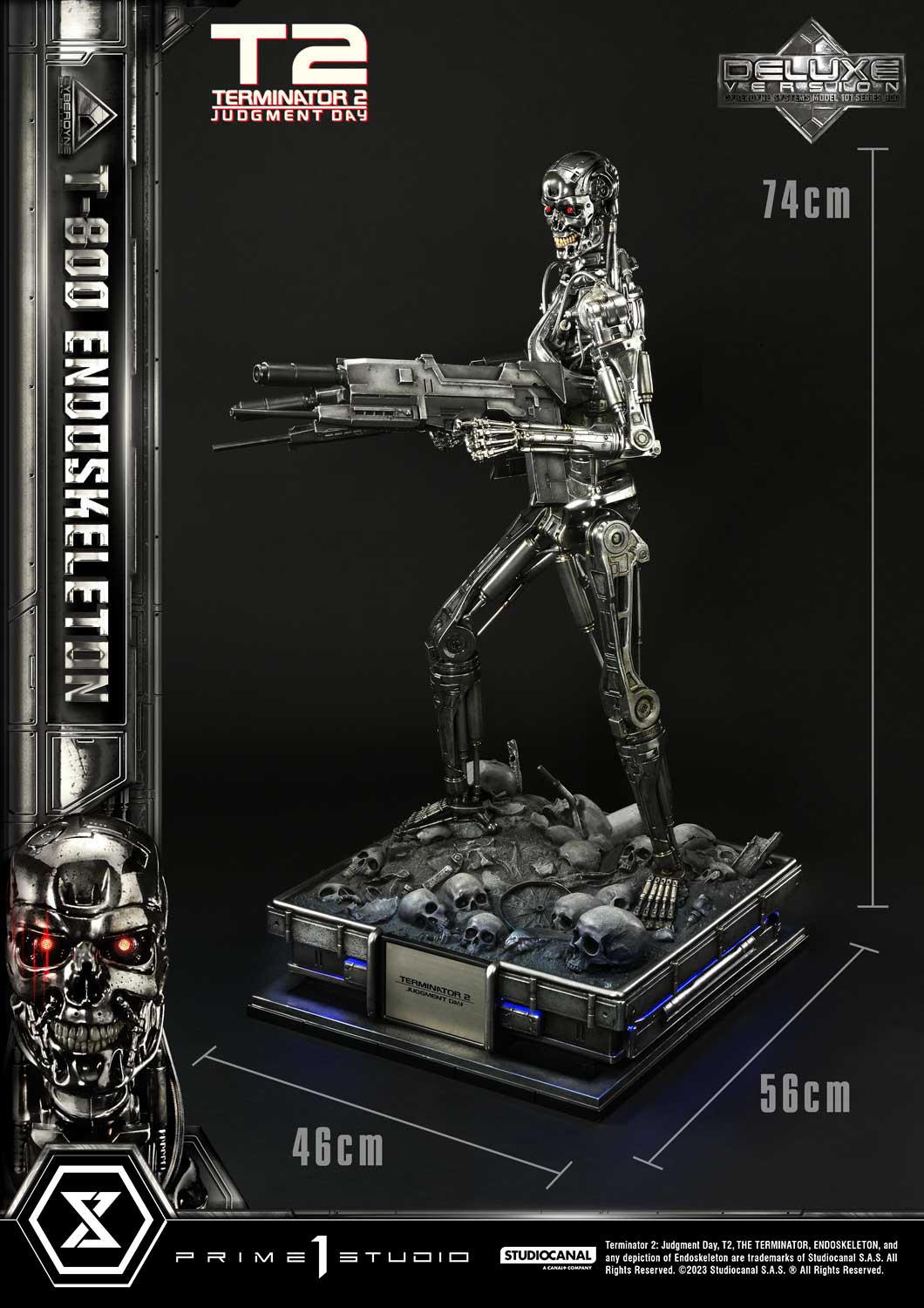 Terminator 2: Judgment Day T-800 Endoskeleton DX Bonus Version By Prime1Studio - Image 23
