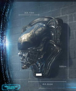 Alien Big Chap Head Trophy - 3D Wall Art Open Mouth Version By Prime1Studio - Image 4