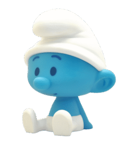 Alternative view of CHIBI SMURF PIGGY BANK - Plastoy