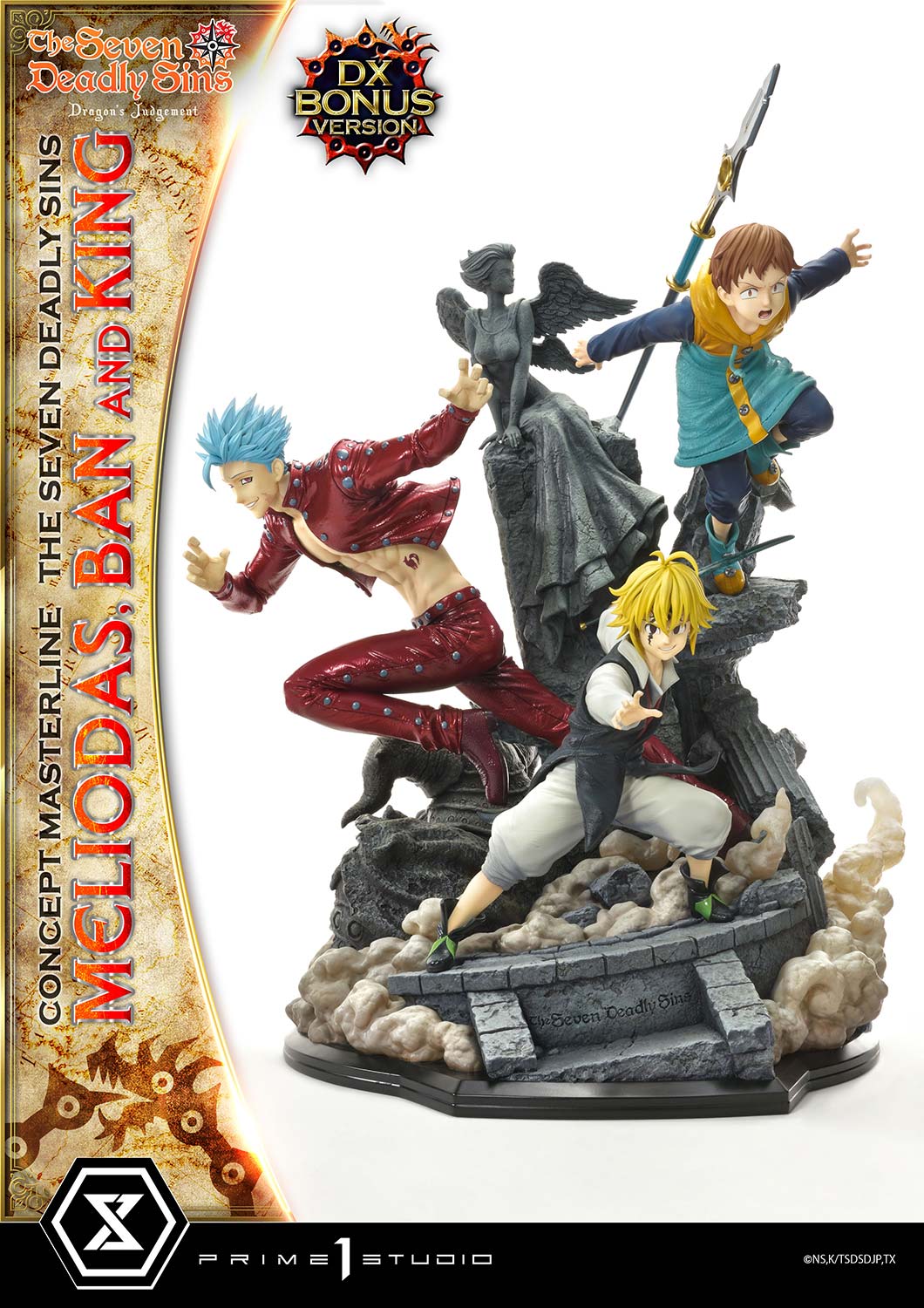Concept Masterline The Seven Deadly Sins Meliodas, Ban and King - Prime1Studio - Image 4