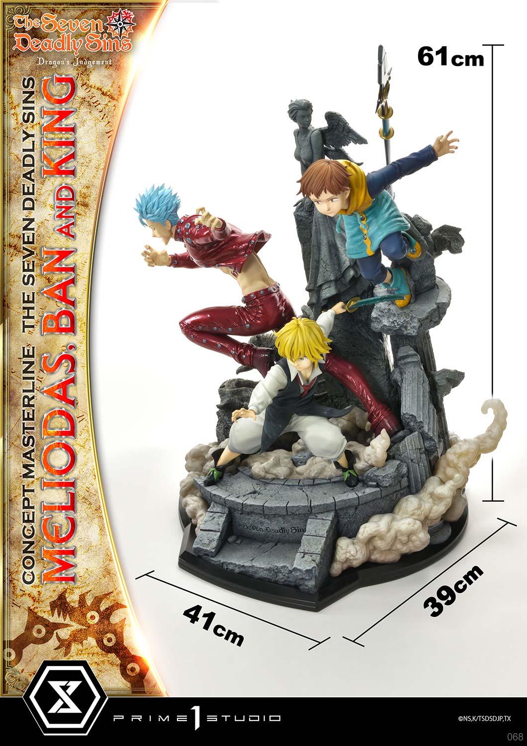 Concept Masterline The Seven Deadly Sins Meliodas, Ban and King - Prime1Studio - Image 13