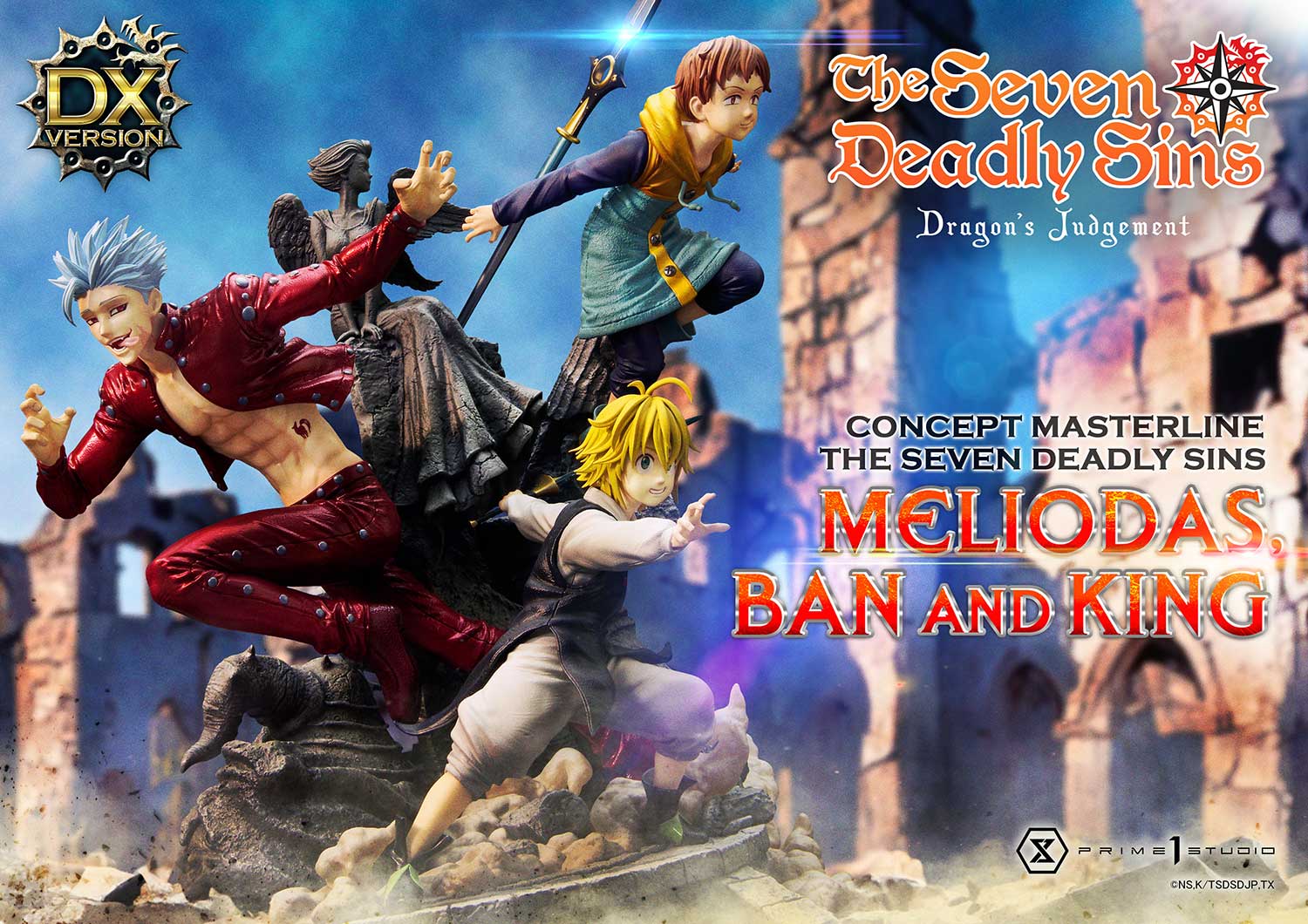 Concept Masterline The Seven Deadly Sins Meliodas, Ban and King - Prime1Studio - Image 18