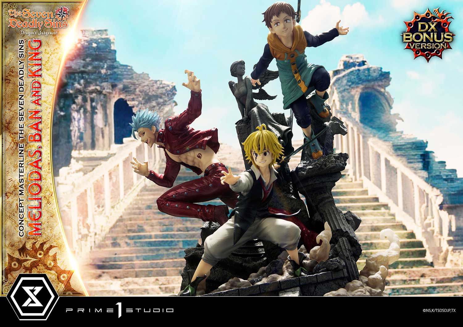 Concept Masterline The Seven Deadly Sins Meliodas, Ban and King - Prime1Studio - Image 2