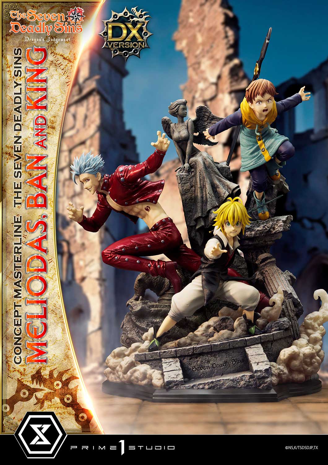 Concept Masterline The Seven Deadly Sins Meliodas, Ban and King - Prime1Studio