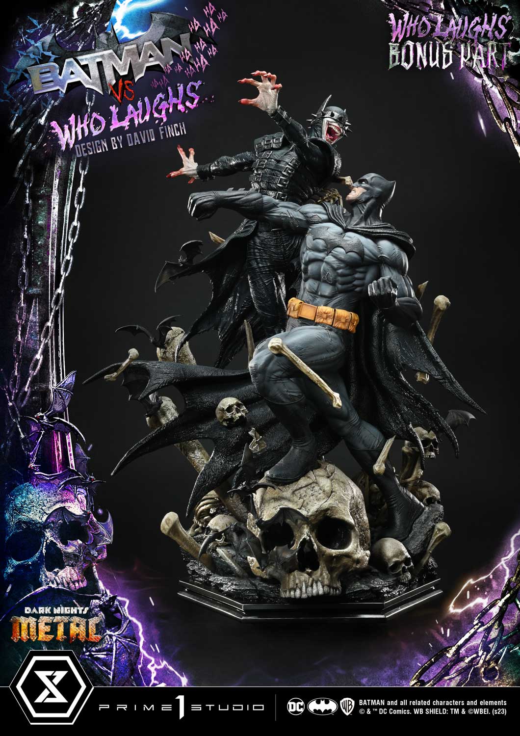 Dark Nights: Metal (Comics) Batman versus Batman Who Laughs (Design by David Finch) DX Bonus Version - Image 5