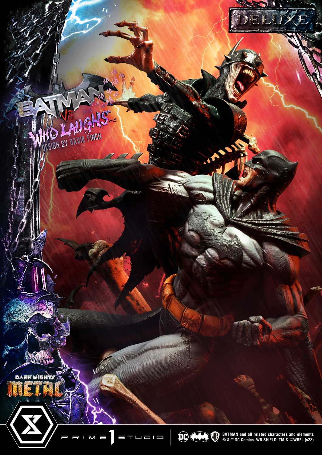 Dark Nights: Metal (Comics) Batman versus Batman Who Laughs (Design by David Finch) DX Bonus Version - Image 9