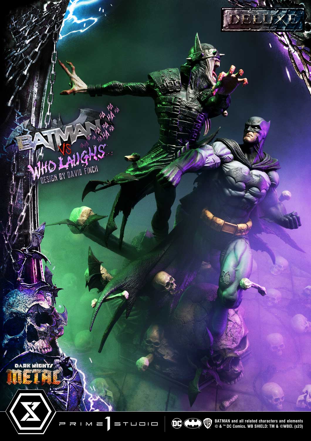 Dark Nights: Metal (Comics) Batman versus Batman Who Laughs (Design by David Finch) DX Bonus Version - Image 14