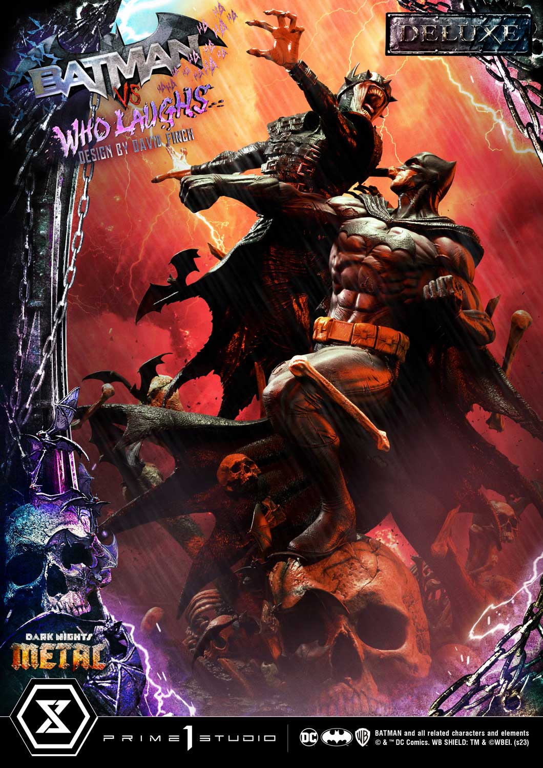Dark Nights: Metal (Comics) Batman versus Batman Who Laughs (Design by David Finch) DX Bonus Version - Image 15