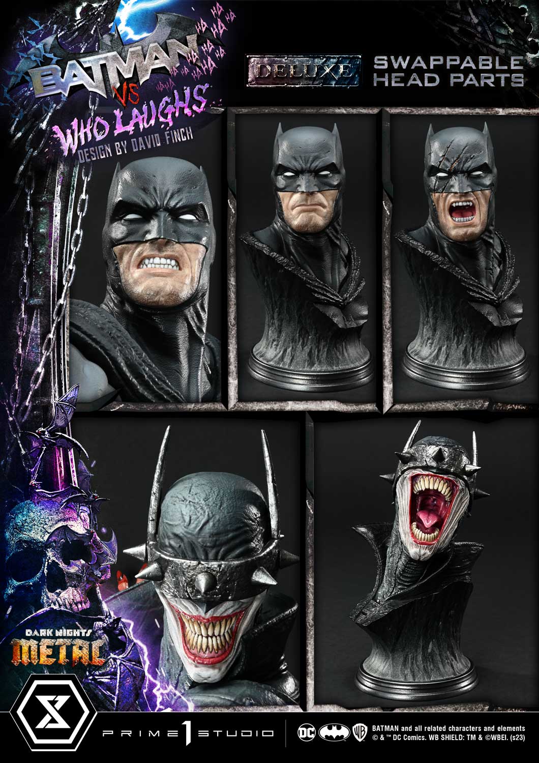 Dark Nights: Metal (Comics) Batman versus Batman Who Laughs (Design by David Finch) DX Bonus Version - Image 29