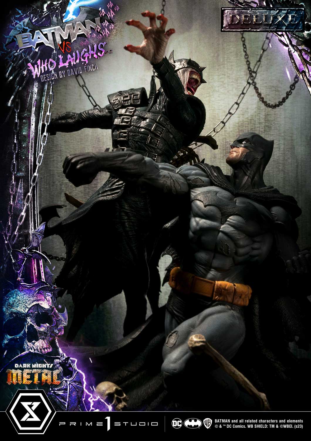 Dark Nights: Metal (Comics) Batman versus Batman Who Laughs (Design by David Finch) DX Bonus Version - Image 66