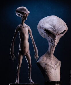Alternative view of ECC Presents: Reptilian Grey Maquette by Steve Wang