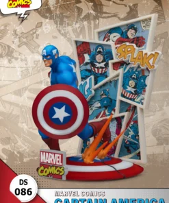 Beast Kingdom DS-086 Marvel Comics Captain America Diorama Stage D-Stage Figure Statue - Image 5