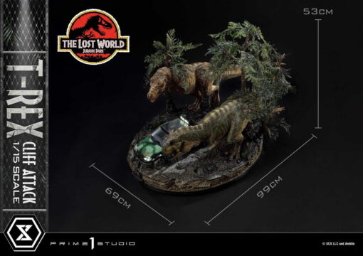 The Lost World: Jurassic Park (Film) T-Rex Cliff Attack Bonus Version / prime 1 studio - Image 15