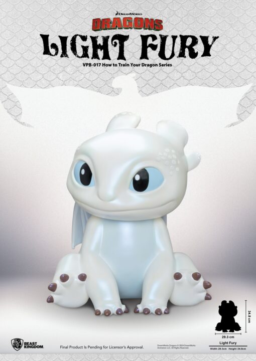 How to Train Your Dragon Series Vinyl Functional Figurines : Light Fury - Beast Kingdom