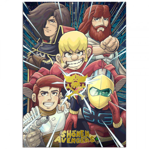 Shonen Avengers Golden Poster. Official product by Cartoon Kingdom.